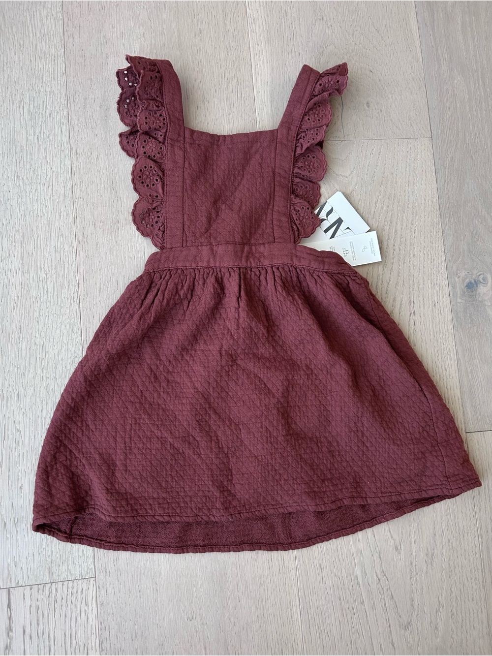 NWT Zara 3-4T Ruffle Strap Dress